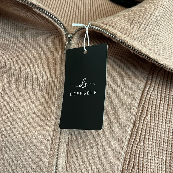 NWT Deep Self Half Zip Sweater Dress XSmall - Picture 5 of 6